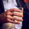 Solide schwarze Farbe Reine Wolframkarbidringe Verlobungs-Eheringe Für Männer Ringe Schmuck