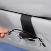 Car Glasses Holder Universal Car Visor Sunglasses Holder Clip Leather Eyeglasses Hanger and Ticket Card Clip Eyeglasses Mount