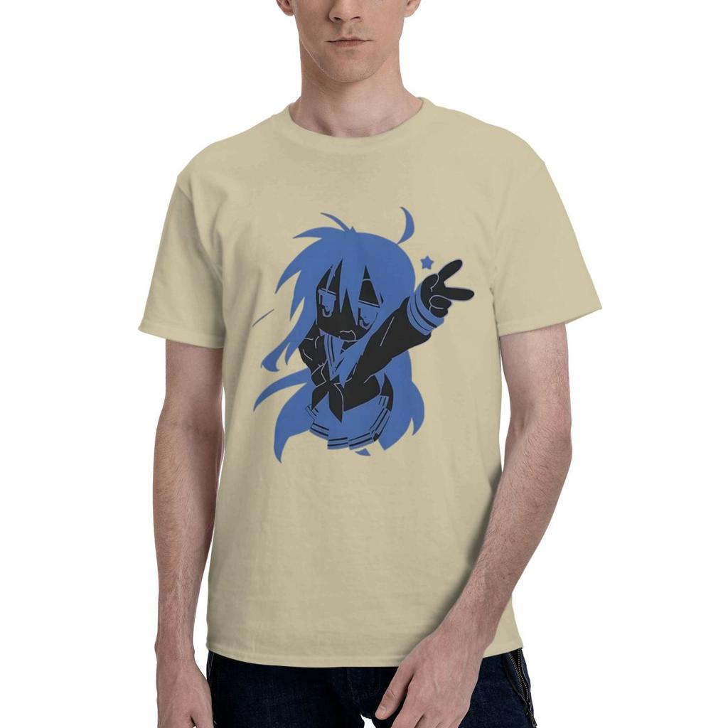 Konata Izumi Lucky Star 100 Cotton Casual Breathable Confortable Shirt Mens Designer Clothes Man Clothes