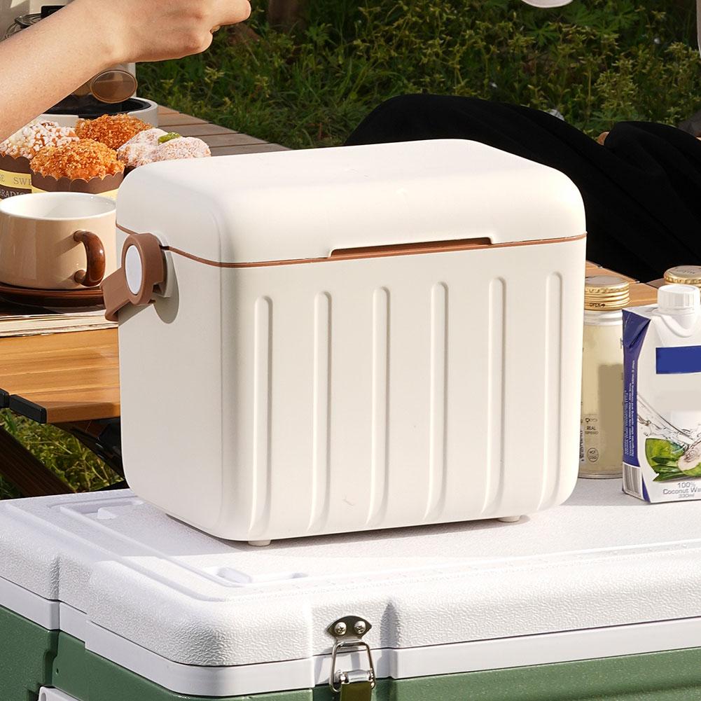 6L Camping Cooler Box Portable Ice Bucket Outdoor Hard Cooler for Camping Picnic Beach Drink Beverage Fishing