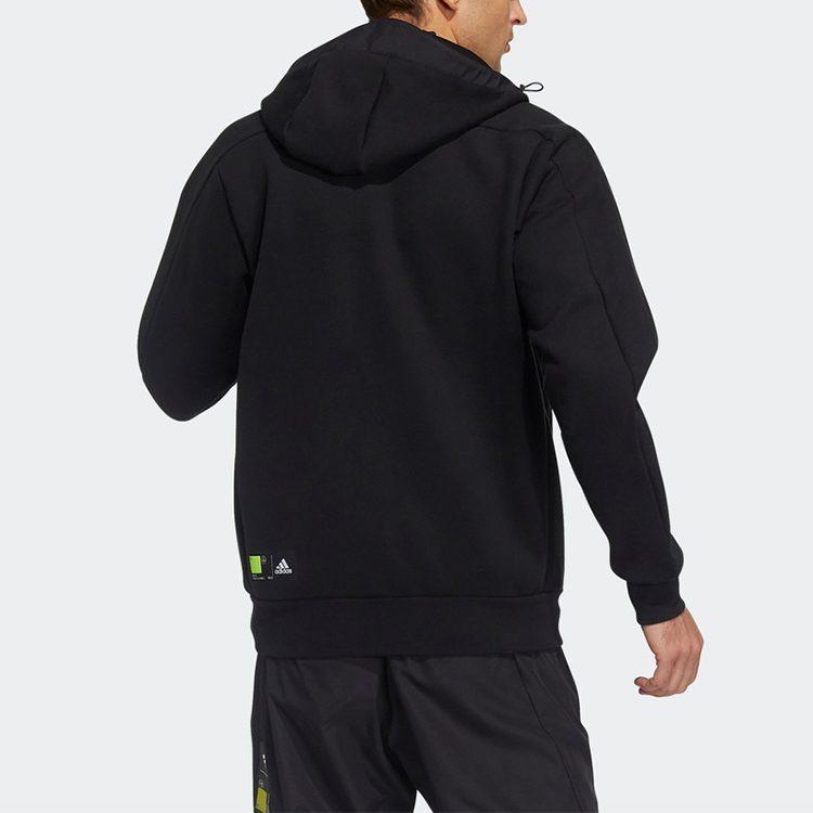 Adidas Jackets Men's Black Hooded Moderate Instructor GP0962