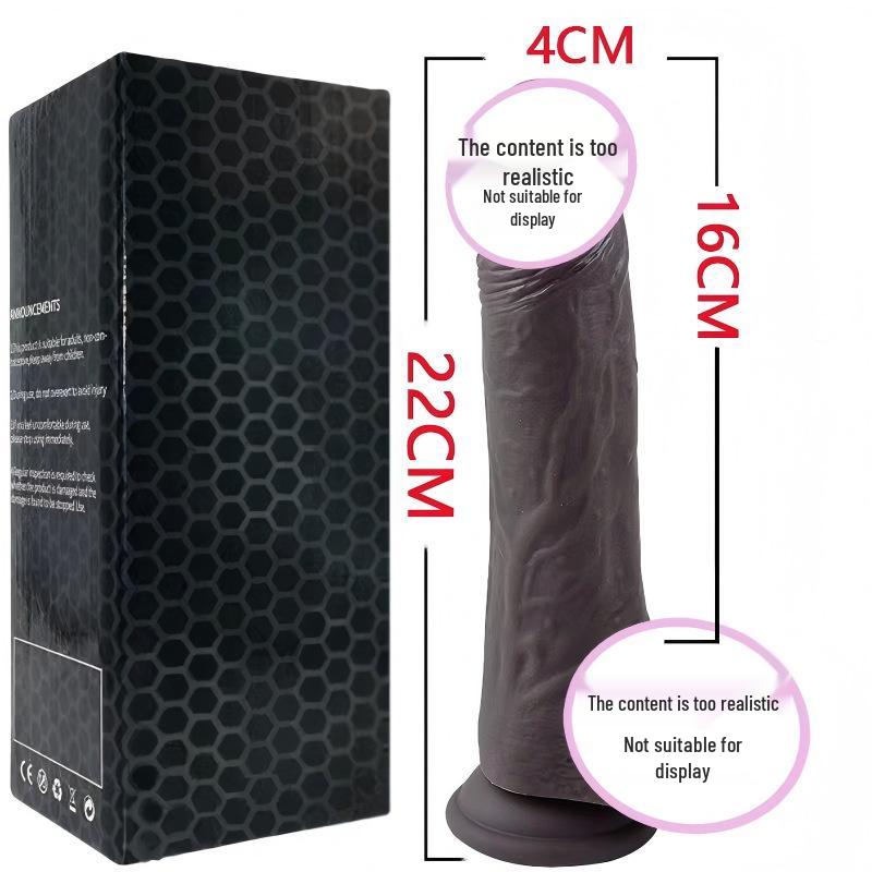Women's Realistic Silicone Dildo - Soft, Comfortable, and Muscle-Textured for an Enhanced Experience.