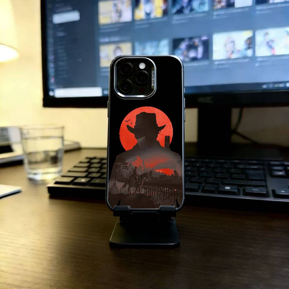 Redemption RDR 2 Phone Case For iPhone 17,16,15,14,13,12,11 Plus,Pro Max,XS,Colorful Silver Black Cover
