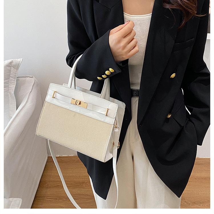 Minimalist Style Faux Leather Shoulder Bag, Simple Zipper Crossbody Purse for Women CLE