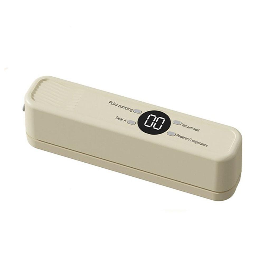 

Fully Automatic Vacuum Sealing Machine Mini Plastic Sealing Machine Plastic Bag Sealing бежевий