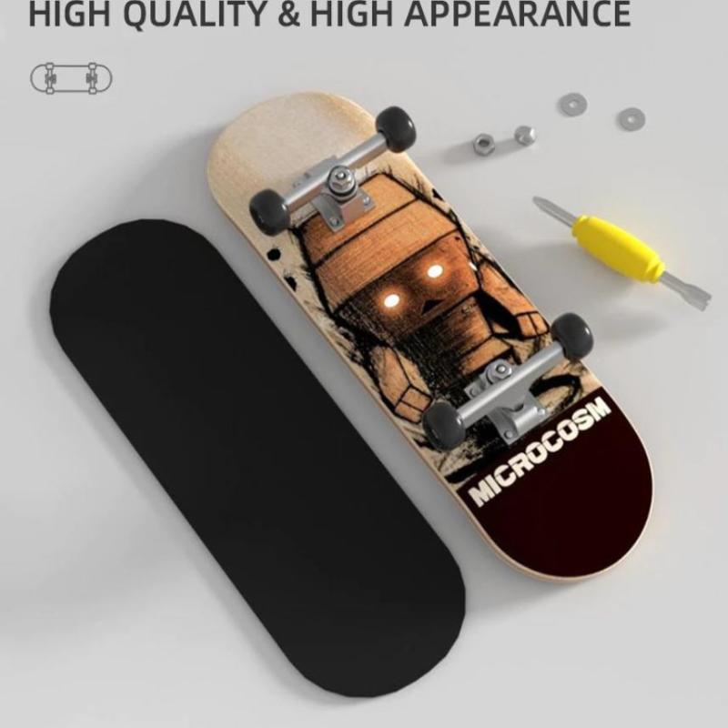 Finger Skateboard Toys Wooden Finger Scooter Professional Fingerboard Desk Toy For Adults Teens/Kids