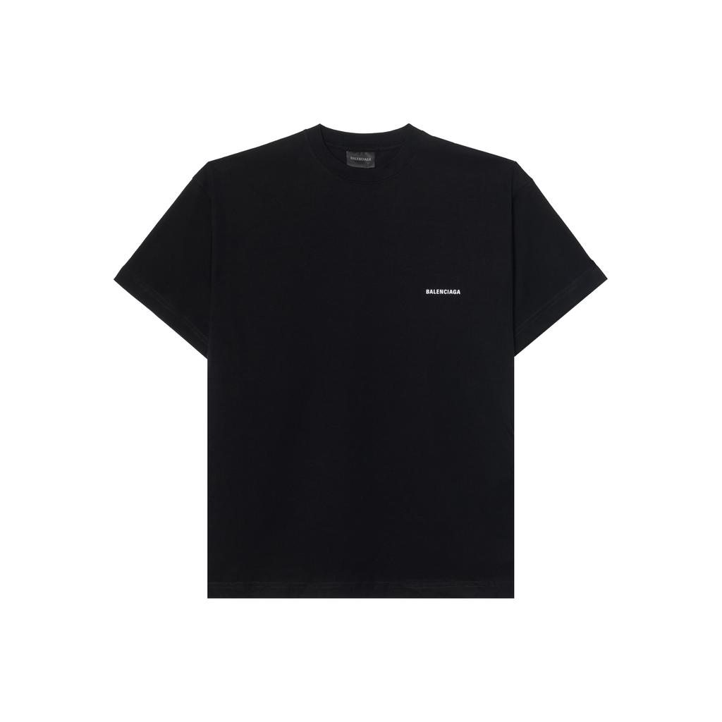 Balenciaga T Shirt Regular Fit Men's Black 613969TYK281000