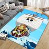 One Piece Dark Style Square Area Rug, Non-Slip Floor Mat for Home Office, Perfect Gift for Fans.chl