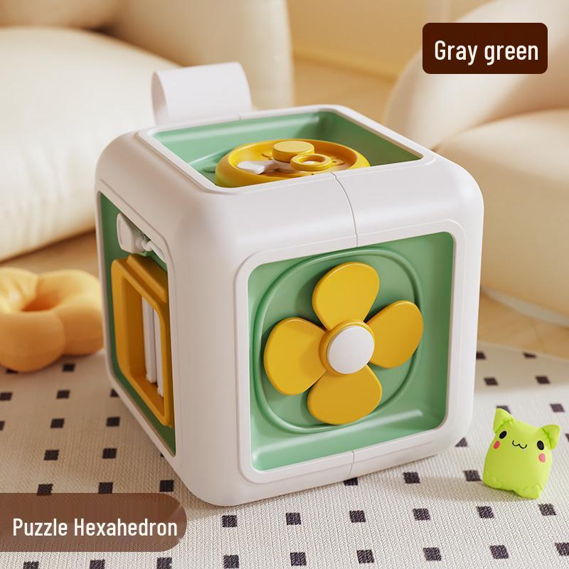 

Montessori Magic Cube: Infant & Toddler Activity Ball for Intellectual Development & Concentration, Hexahedral Busy Toy