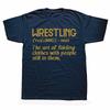 Funny Retro Wrestling Definition Folding Clothes Fitness T-Shirt Oversized Unisex Tshirt Graphic Tees Men's Clothing Streetwear
