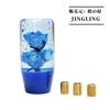 JINGLING Unterwasserblumen Schalthebel, Blume, Kristall, Schaltknauf, Rose, Silberfolie, Allgemein