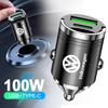 Car Fast Charger USB Type-C Ports Power Adapter Accessories For Volkswagen VW Polo Tiguan Golf 4 5 Jetta Beetle Scirocco Passat RH5