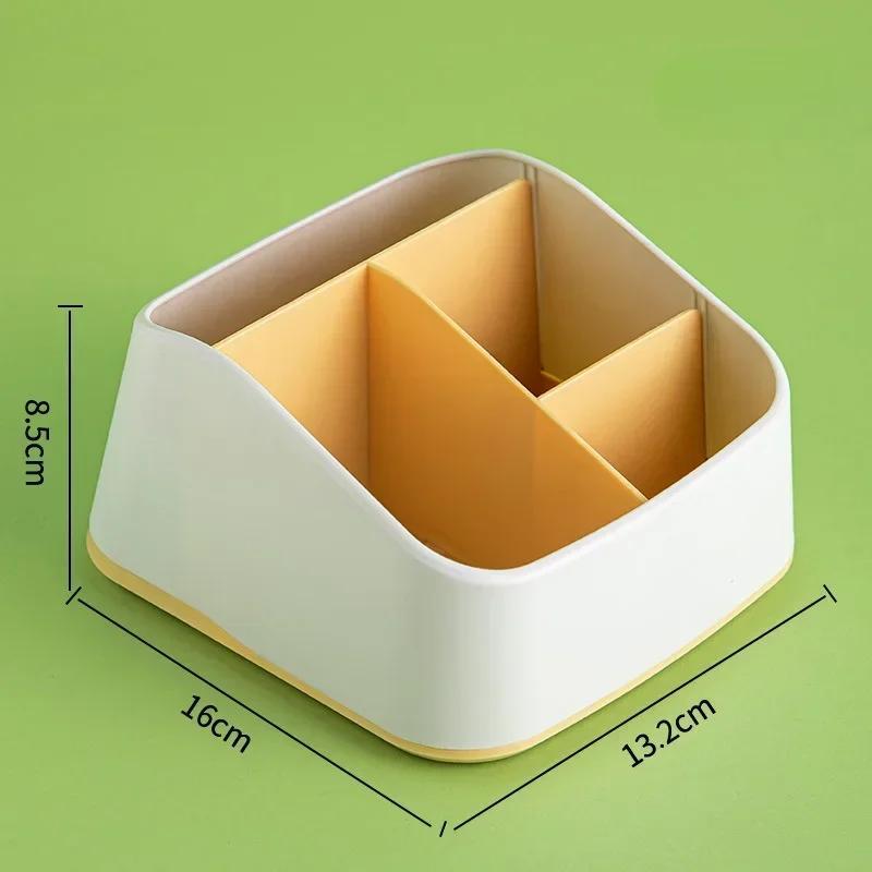 Remote Control Miscellaneous Storage Box Plastic Lattice Student Desktop Stationery Rack Storages Boxs Home Cosmetics Organizer