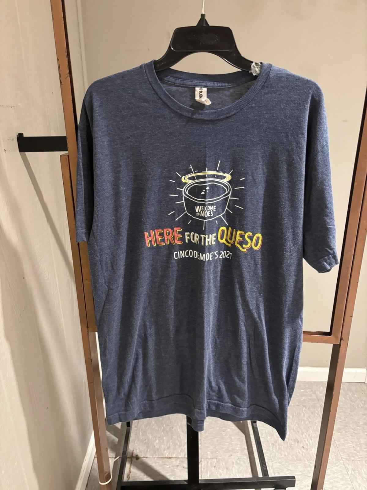 

Moe’s Southwestern Grill T-Shirt Size XL. Short Sleeve. 50/50 Cotton/Poly. EUC S