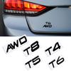 Metal 3D Badge  Car Rear Trunk Body Sticker Emblem For Volvo Xc40 Xc60 Xc90 S60L T4 T5 T6 T8 AWD Accessories