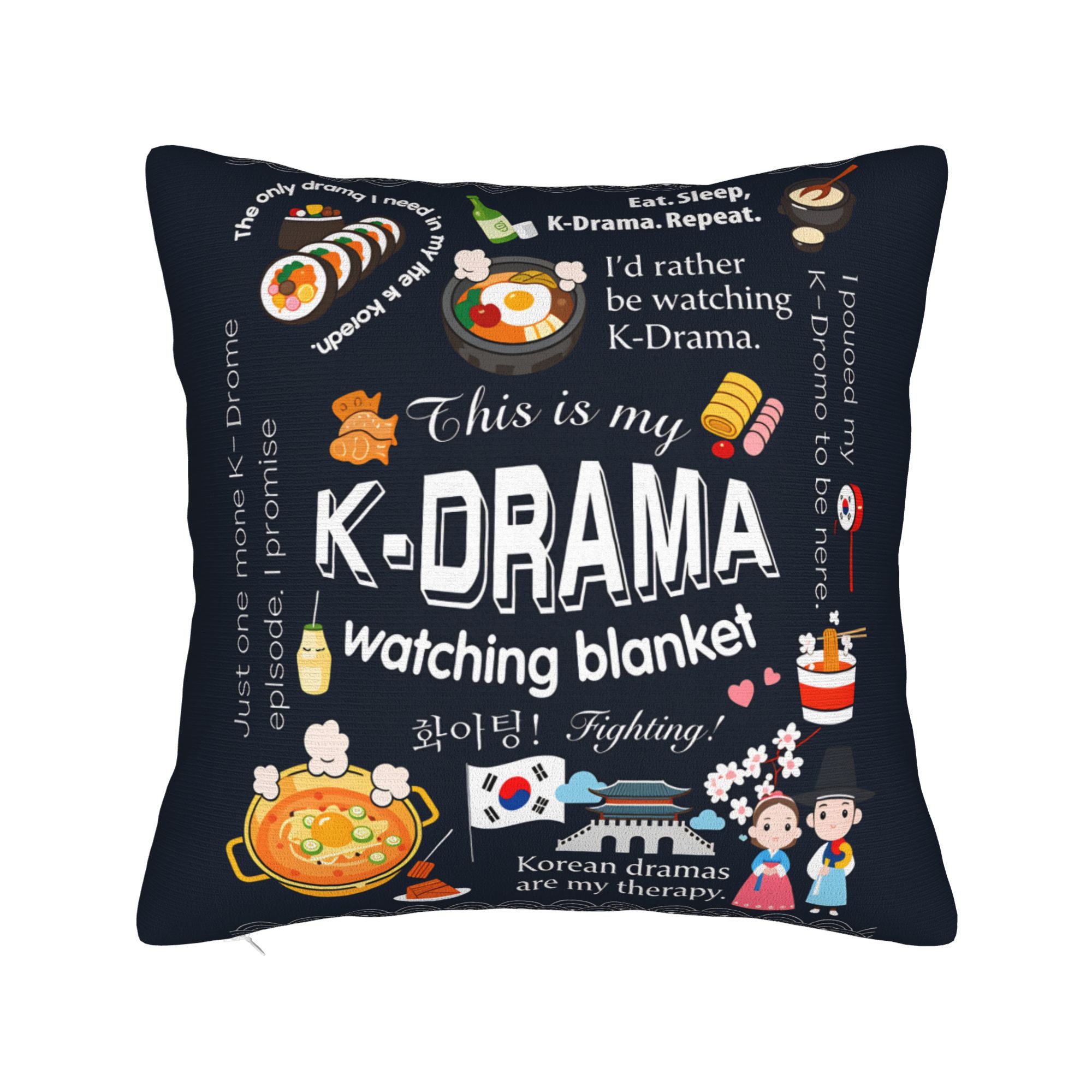 

Pillow Case K-Drama K Pop Korean Soft Pillow Cover Retro Trendy Cushion Cover Design Pillowcases For Sofa Car Home Decor 50*50cm