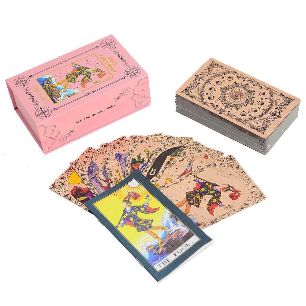 78 Roze Goud Tarotkaarten - Waterdicht Rider-Waite Deck