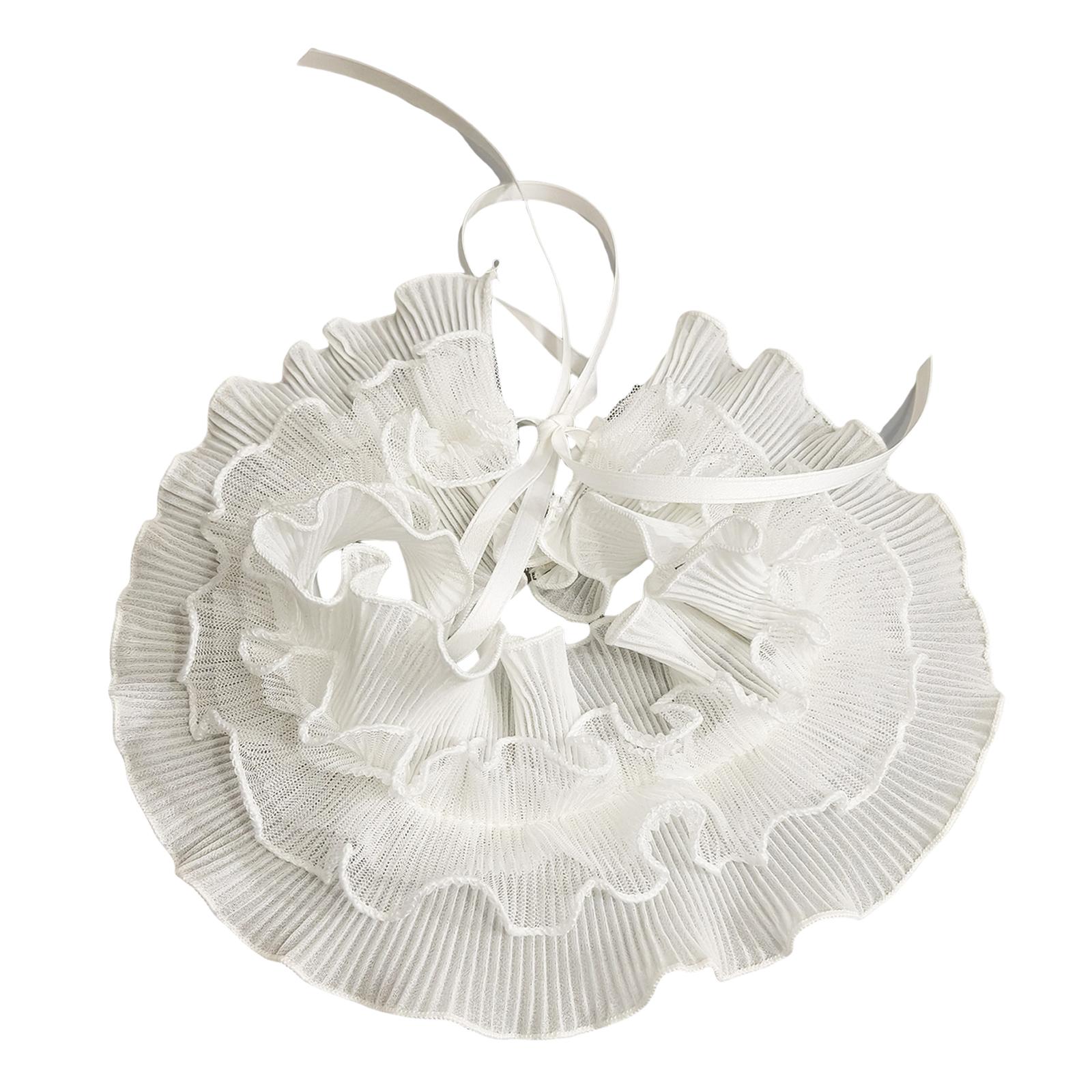 

Регулируемый воротник-оборка на шнуровке, многослойный декоративный воротник для взрослых, подходящий ко всем видам галстуков для официальных повседневных случаев