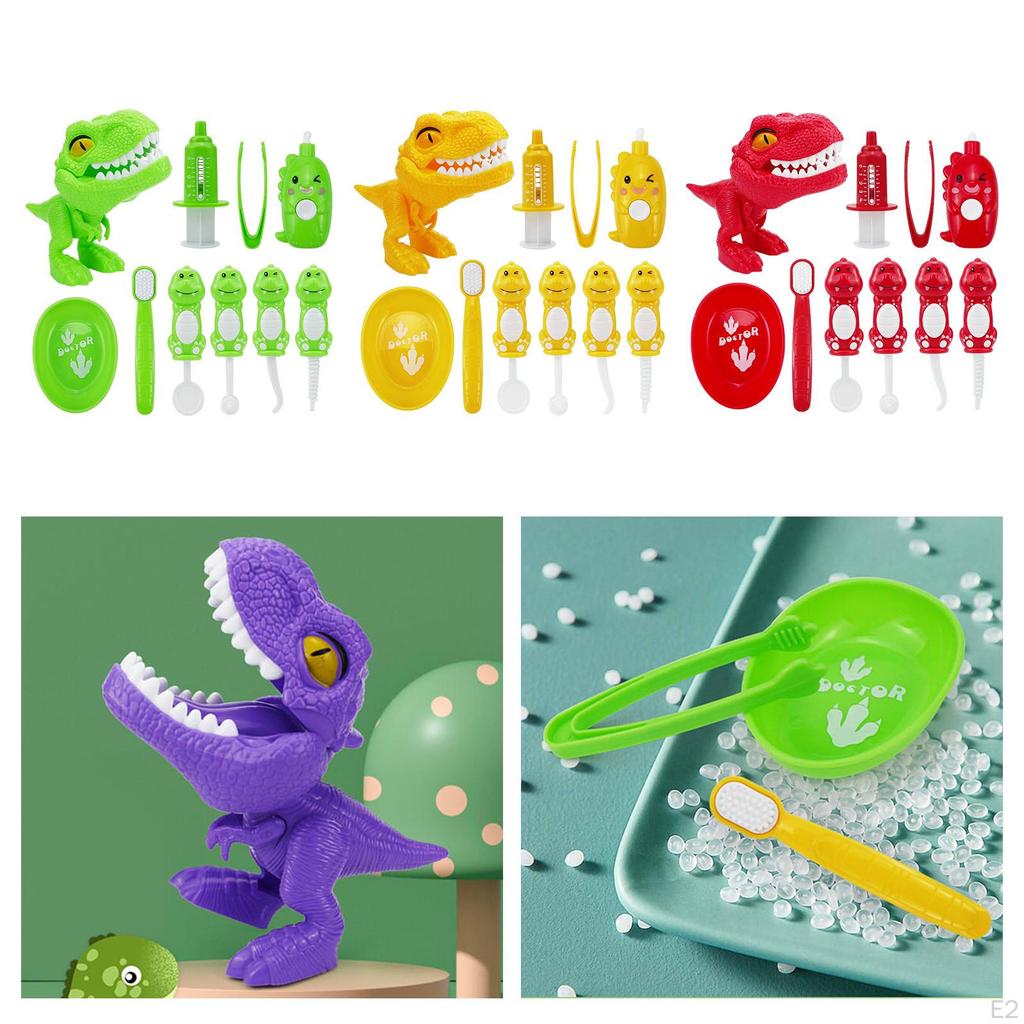 10 Pieces Check Teeth Model Parent Child Interaction for Girls and Boys Green