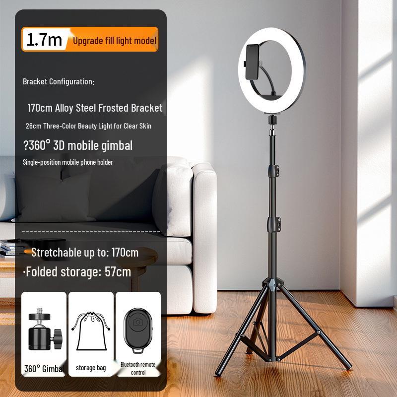 Telescopic Phone Holder Tripod for Live Streaming & Photography