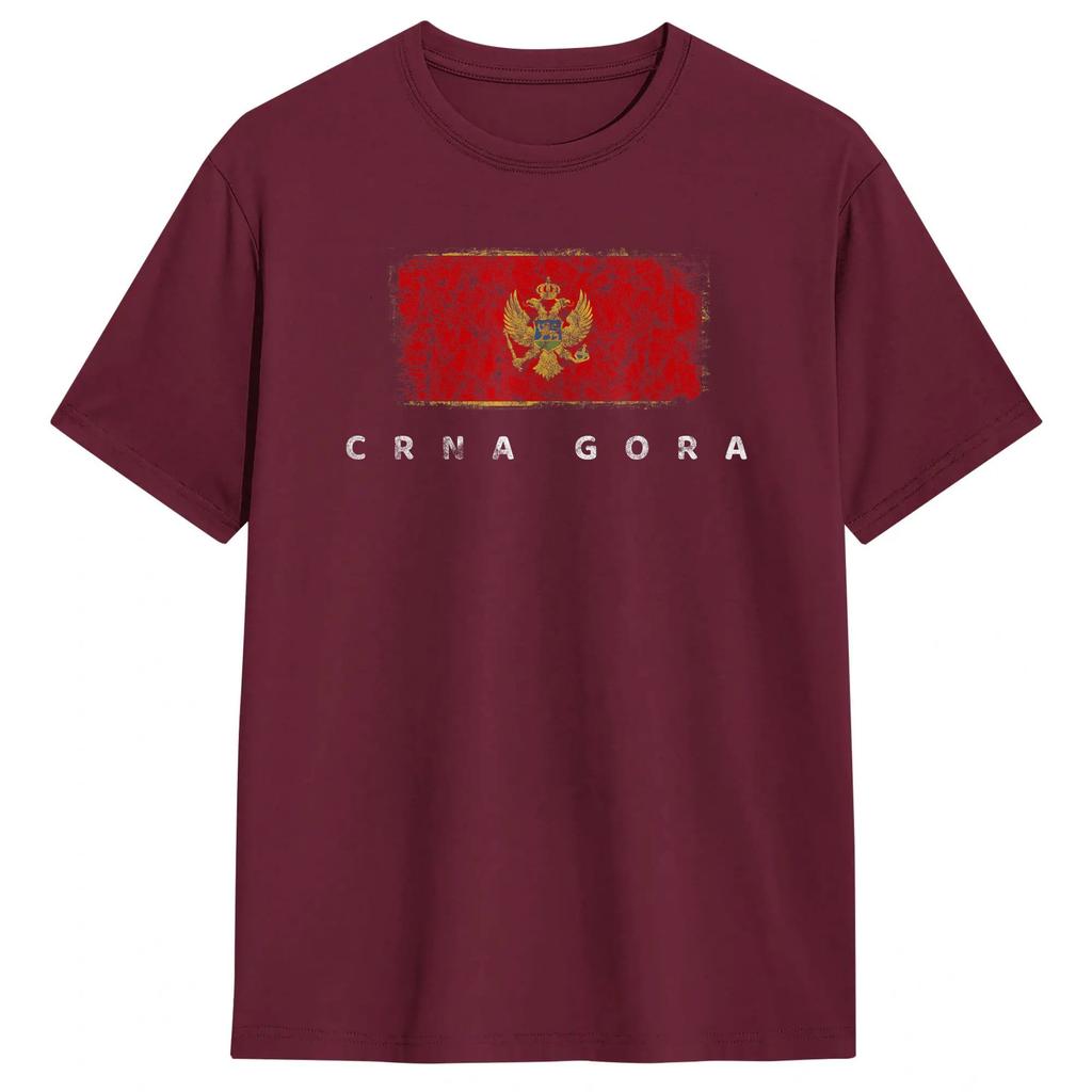 Unisex Unisexs TShirt Montenegro Flag T Shirts Harajuku Summer Tees Y2k Fun Cotton Tops Birthday Gift