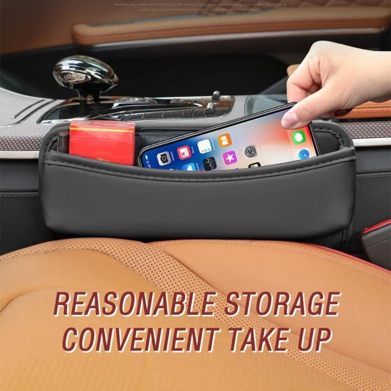Universal Car Seat Gap Storage Box Auto Console Side Pocket Seat Crevice Organizer Car Interior Accessories Accesorios Para Auto