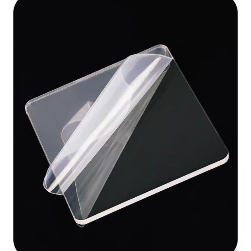 10 Stuks Zeer Transparant Acryl Vierkant Rond Met Magnetisch Vel Materiaal Pakket Huisdecoratie Diy Koelkastmagneet