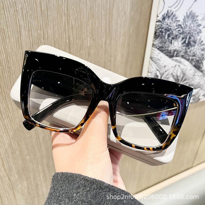Fashion Oversized Cat Eye Optical Lenses Women Glasses Frames Blue Anti Blue Light Eyeglasses Luxury Brand Eyewear