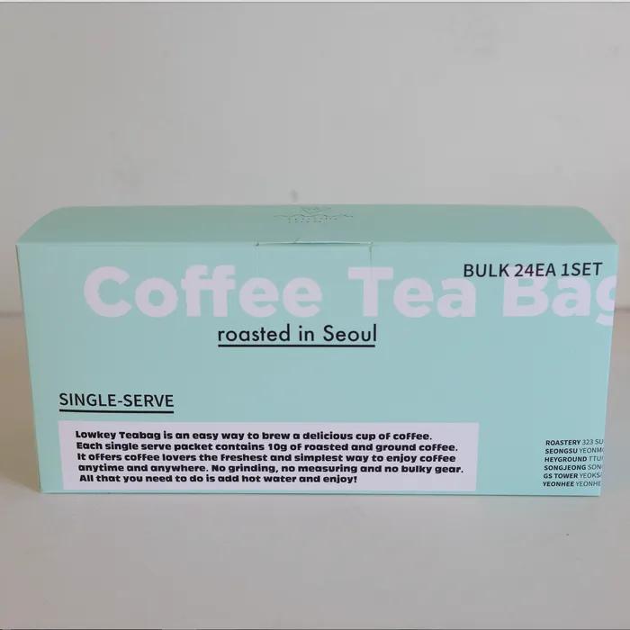 

Кофе Чайные пакетики Большая вместимость (24ea) Lowkey Blend 12 packs + Decaf 12 packs