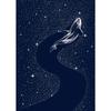 Cosmic Ocean Animals Starry Jellyfish Turtle Canvas Painting Nordic Wall Art For Living Room Home Decoration Frameless