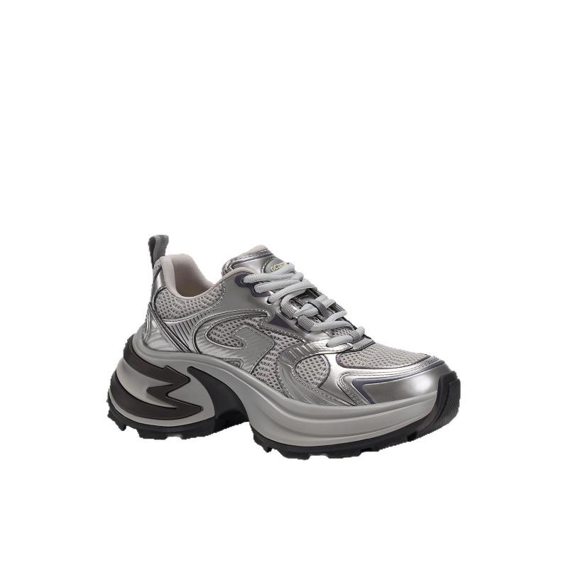 Spring new platform silver dad shoes women's sneakers