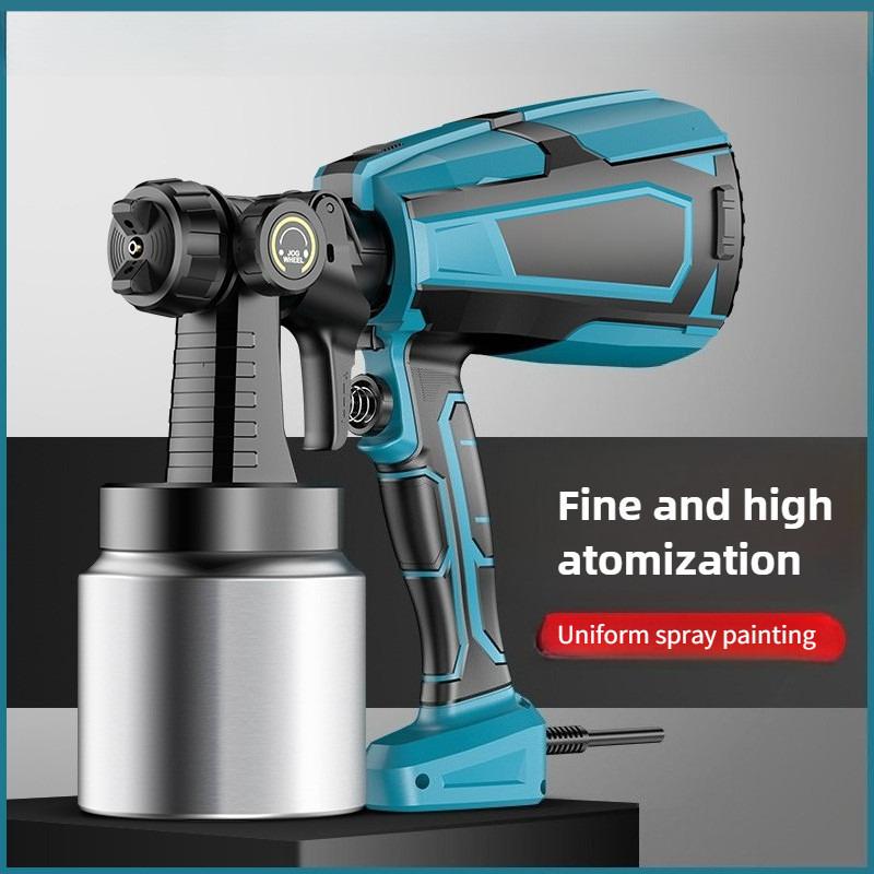 Small Rechargeable Household Paint Spraying Machine Handheld Latex Paint Spray Gun Portable Electric Spray Paint Gun