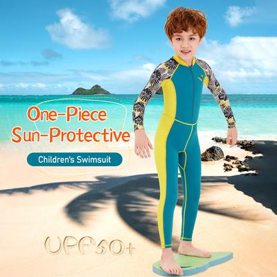 Kid Wetsuit One Piece Swimsuit Sun Protective Quick Drying Anti Wear Anti Scratch Properties