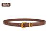 Women'S Belt Cowhide Genuine Leather Belt Women'S Casual Retro Trendy Jeans Skirt Belt