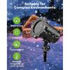 Brighter Laser Christmas Lights Projector Outdoor, RGB 3 Colors Gypsophila Moving Twinkles Stars Light Show, Holiday Projector Decorations for