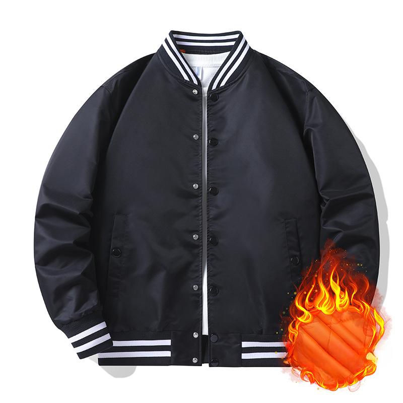 Farbeingesetzte Baseball-Uniform Herren Frühling und Herbst Bomberjacke Herren und Damen Gleicher Stil Paarkleidung Ins Trendige Arbeitsjacke
