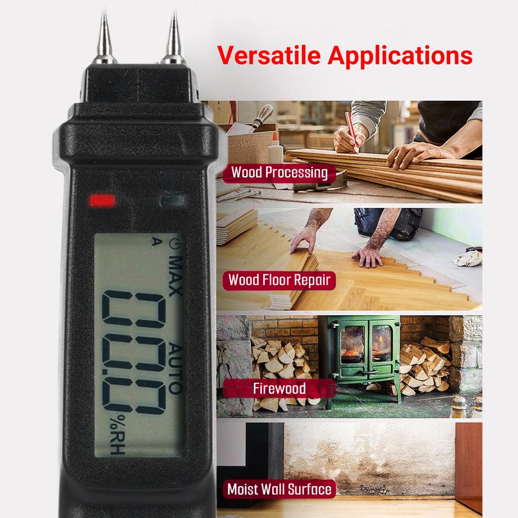 FY8861 Wood Moisture Meter Wood Moisture Detector Digital Wood Moisture Meter Professional 2 Pins