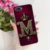 Clear Cover For Realme C2 Case Luxury Crown A-Z Letters 2D Flat Pattern Soft Phone Case For Real me C2 RMX1941 RMX1945 RMX1943