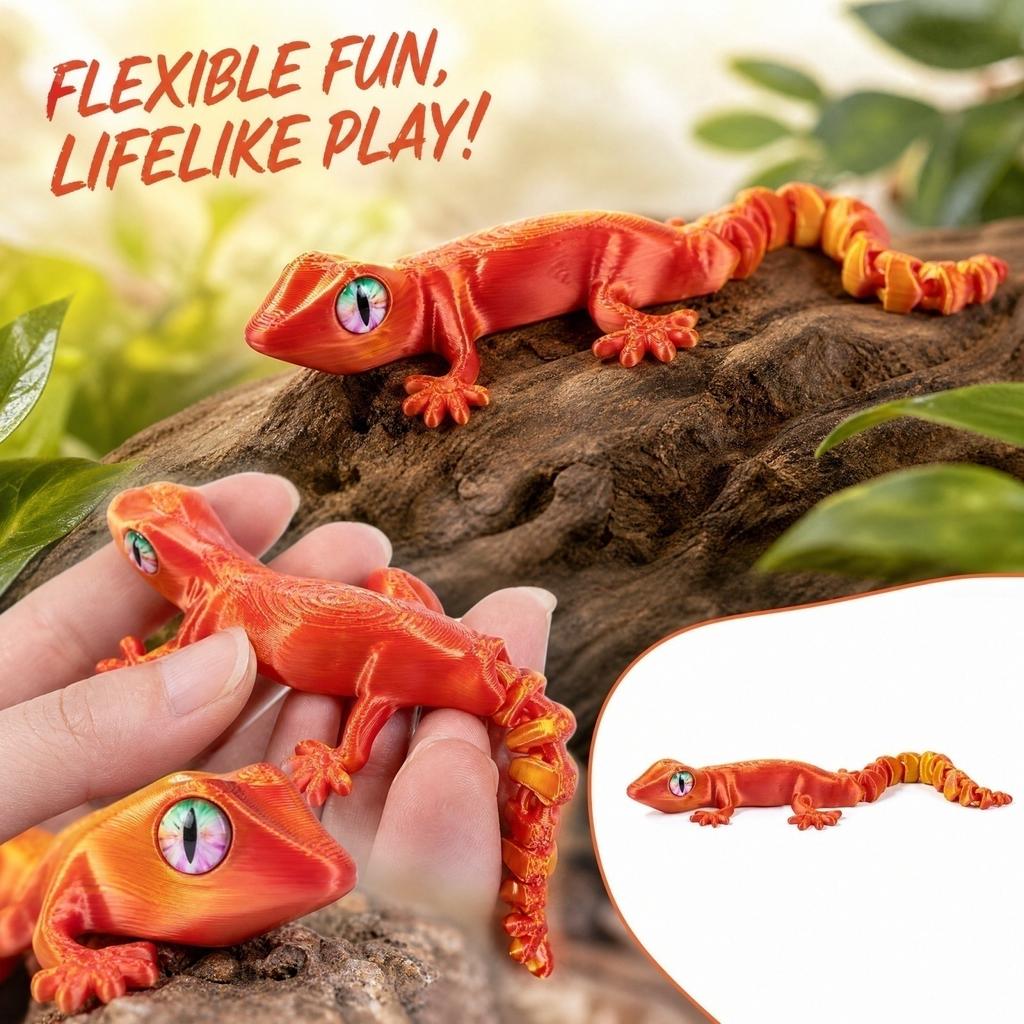 3D Printed Miniature Toy with Movable Joints Articulated Figure for Collectors