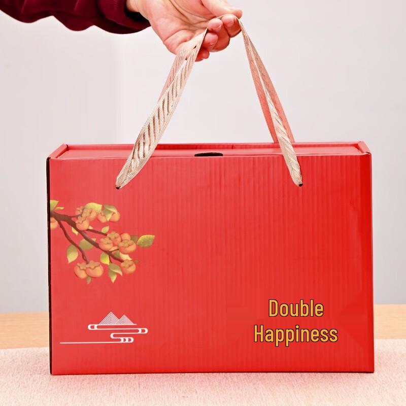 Auspicious Red Ceramic Tea Set Gift Box