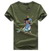 Chinese Style Three Kingdoms Heroic Image Guan Yu Printed T-Shirt 100% Cotton O-Neck Short Sleeve Casual Mens T-shirt Size S-3XL