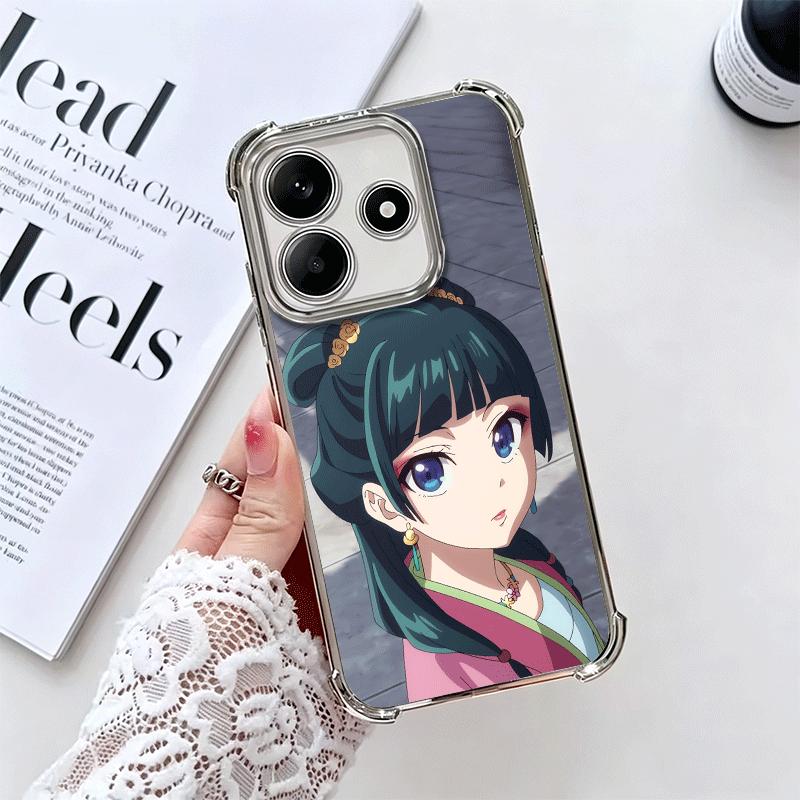 A-Apothecary D-Diaries Maomao Vergoldetes Handyhülle Für Xiaomi Redmi Note 14 15 Pro Plus 13 12 11 11S 11T 10 9S 9 5G Sturzfest Aira