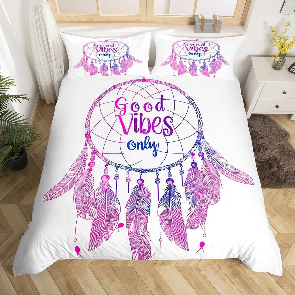 Comforter Dream Catcher Comforter For Girls Women Boho Feather Single Queen Exotic Bohemian Mandala Floral Bedding Set