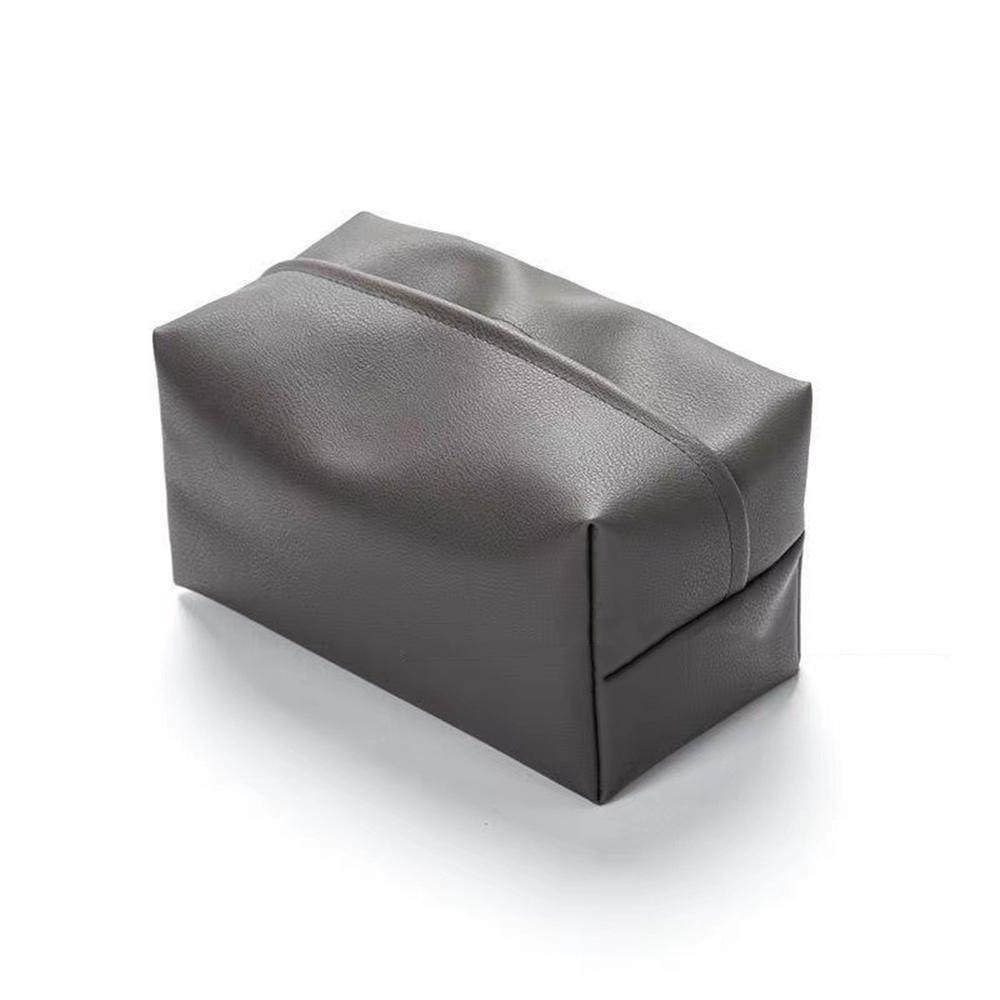 

PU Leather Tissue Box New Environmental Napkin Foldable Cover Waterproof Dustproof Sundries Ontainer Kitchen Bathroom Accessorie