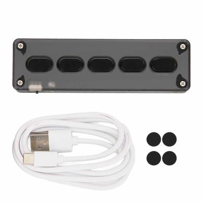 Programmable Keypad 5 Keys Wired USB Wireless Bluetooth Dual Mode Mini Silicone Mute DIY