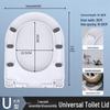 MDNG Thickened Soft-Close U-Shaped Toilet Seat Cover