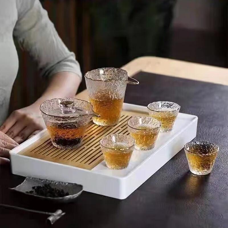 

Tao Zhide Gold-Traced Glass Gongfu Tea Set