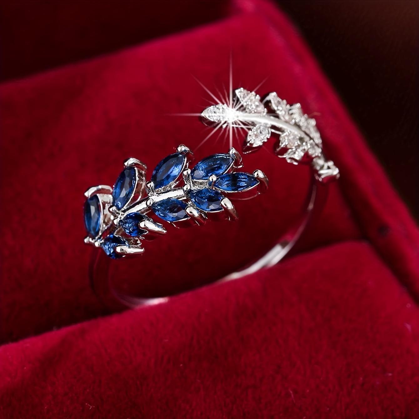 Marquise Zirconia Ring, European & American Stylish Luxury Versatile Everyday Ring for Women
