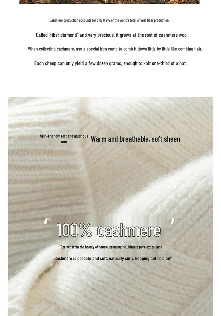 Girls' Artistic Retro Cashmere Diamond Pattern Knit Hat - Solid Color and Warm for Autumn/Winter
