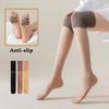 Women's Knee High Stockings for Air Conditioned Rooms Thin Seamless Over The Knee Long Stockings Cat Paw Pattern Anti Slip Anti Snagging Stockings
